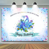 Schön Als A Pfau Traum Blau Geburtstag Hintergrund